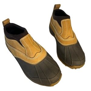 L.L. BEAN Tan/Brown Leather Slip-On Duck Boots
Women’s Size 9